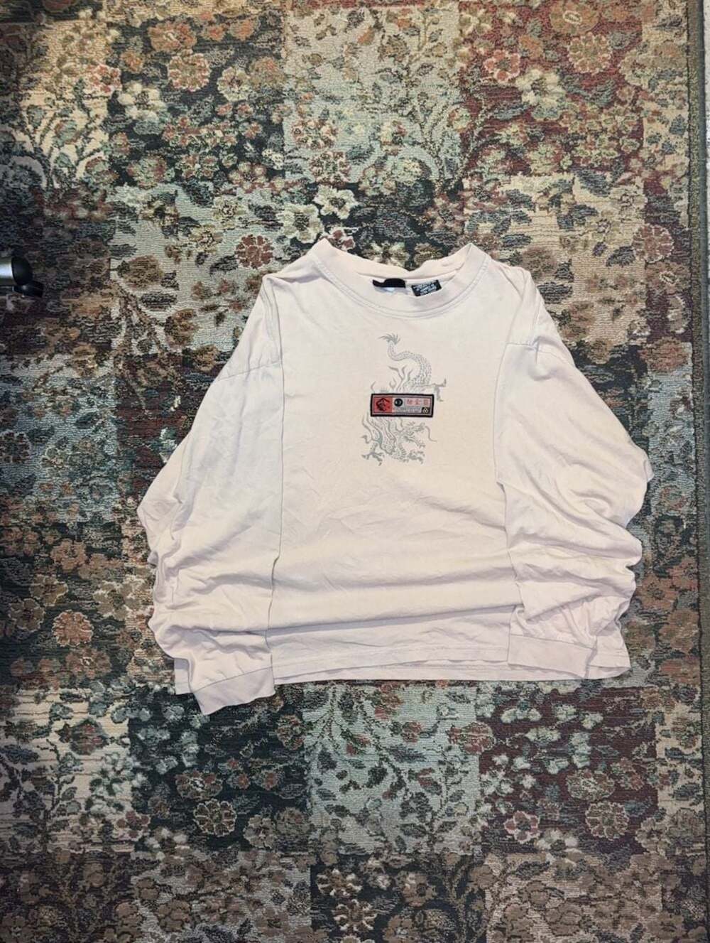 Boundaries Golden Dragon Graphic T-Shirt Mens XL Beige